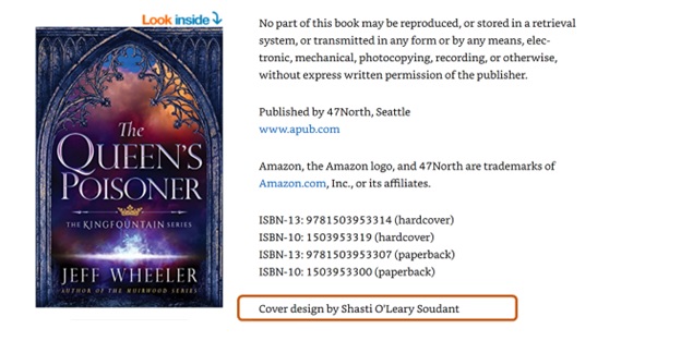 A screenshot showing where to find the "look inside" feature on an Amazon book. 